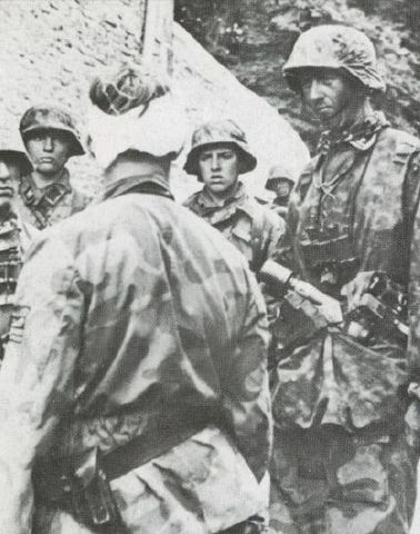 Soldados de la Hitlerjugend en Normandía. Verano 1944