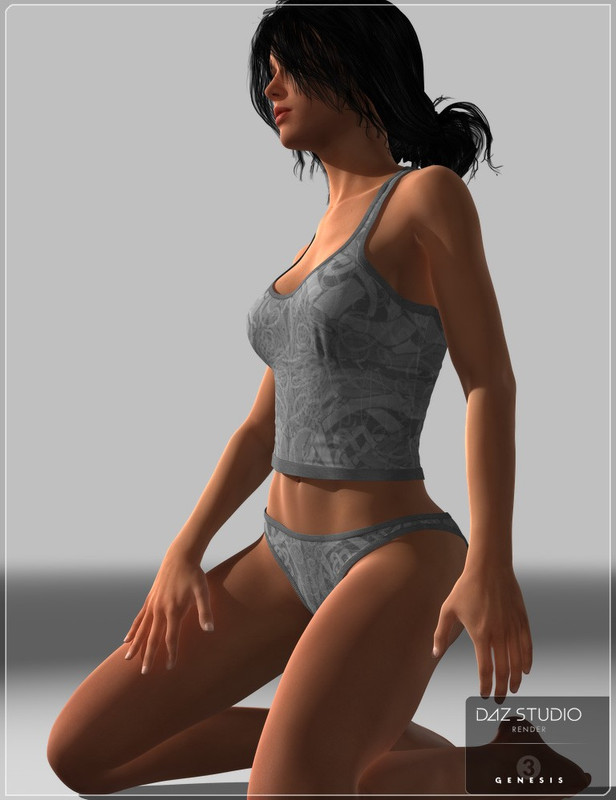 FM Tank-top & Panties Pack for Genesis 3 Female(s)