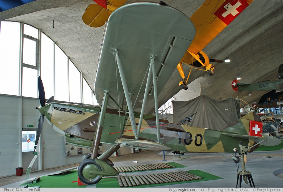 EKW C-35 conservado en el Flieger Flab Museum en Dübendorf, Suiza