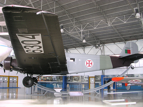 Junkers Ju.52 3mge conservado en el Museu do Ar en Sintra, Portugal