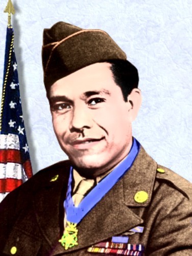 Soldado Silvestre S. Herrera de la Compañía E, 142º Regimiento de Infantería, 36º División de Infantería, acreedor de la Medalla de Honor