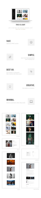 Light - Minimal Photography Template - 2