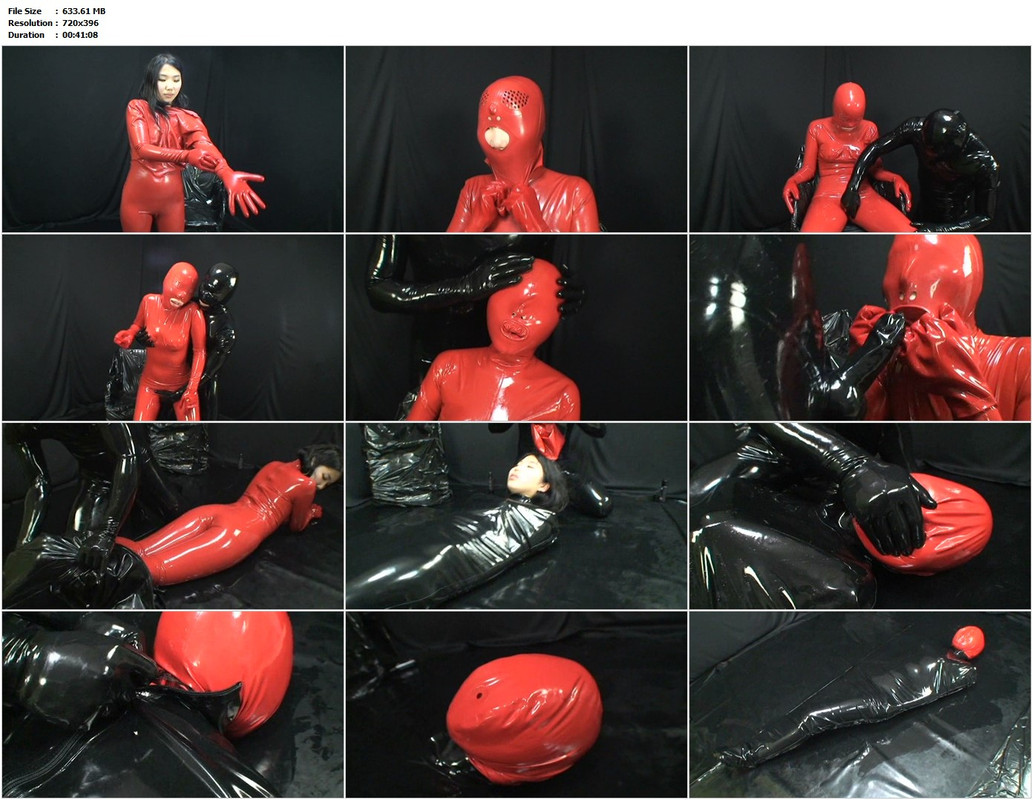 Breath Play in Rubber Bag