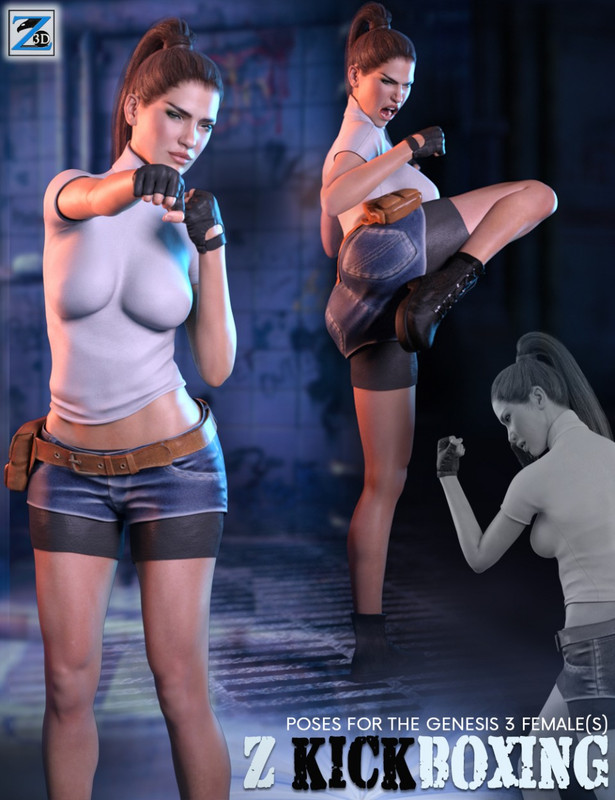 Z Kickboxing - Poses for the Genesis 3 Female(s)