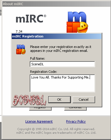 mirc registration key